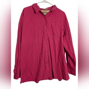 Vibrant Pink Button-Up Shirt